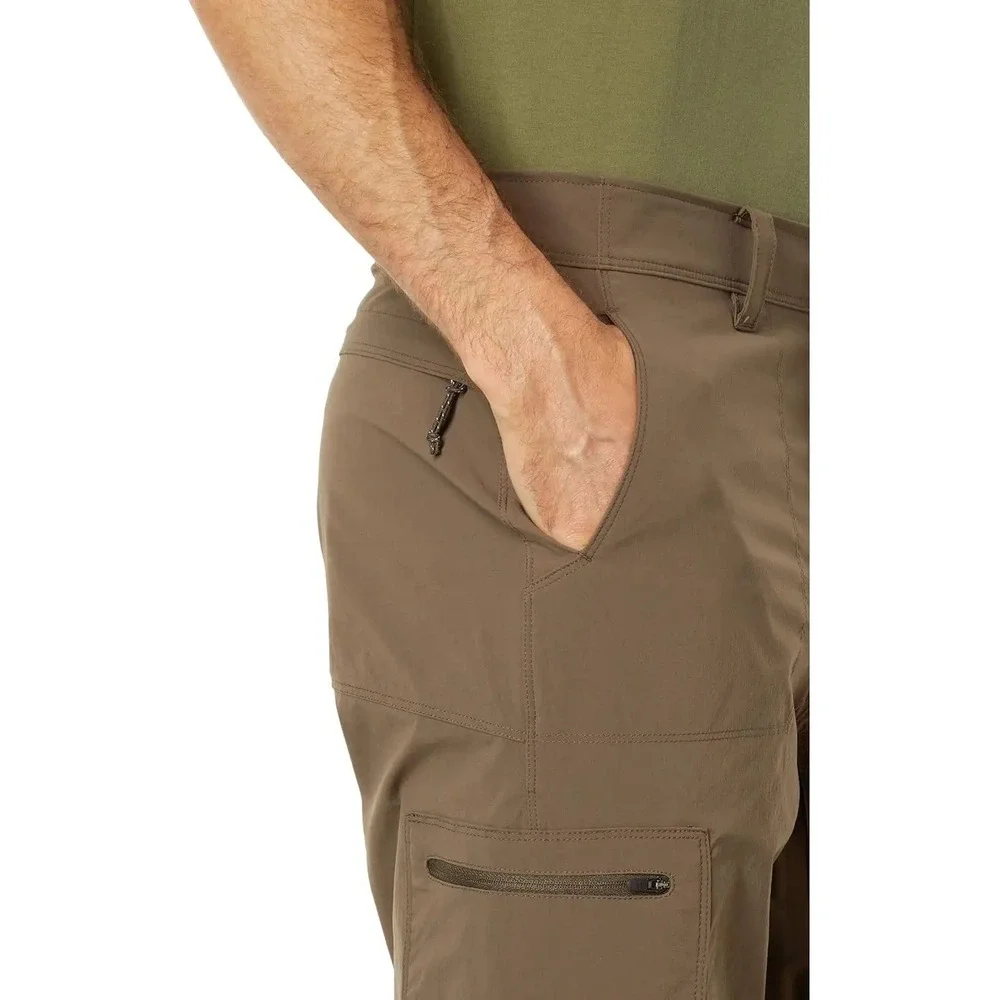 L.L.Bean Cresta Hiking Pants Mens‎ 38x29 Stretch Dark Cinder Tan Utility UPF 50+